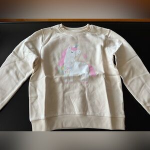 H&M Cream Unicorn Kids Sweatshirt